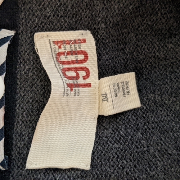 Gray Shaw Collar Cardigan Sweater - Picture 3 of 6